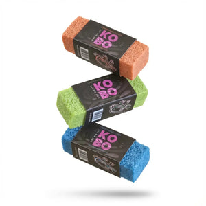 KOBO carbon pickleball paddle cleaner floating stack white background