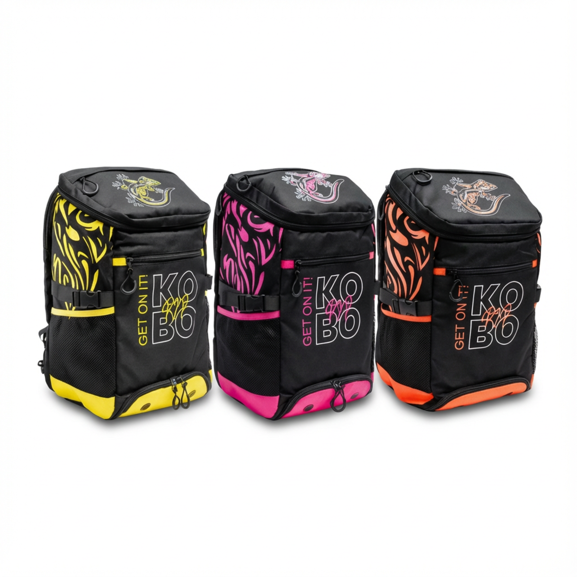 KOBO GECKO Backpack yellow pink orange front