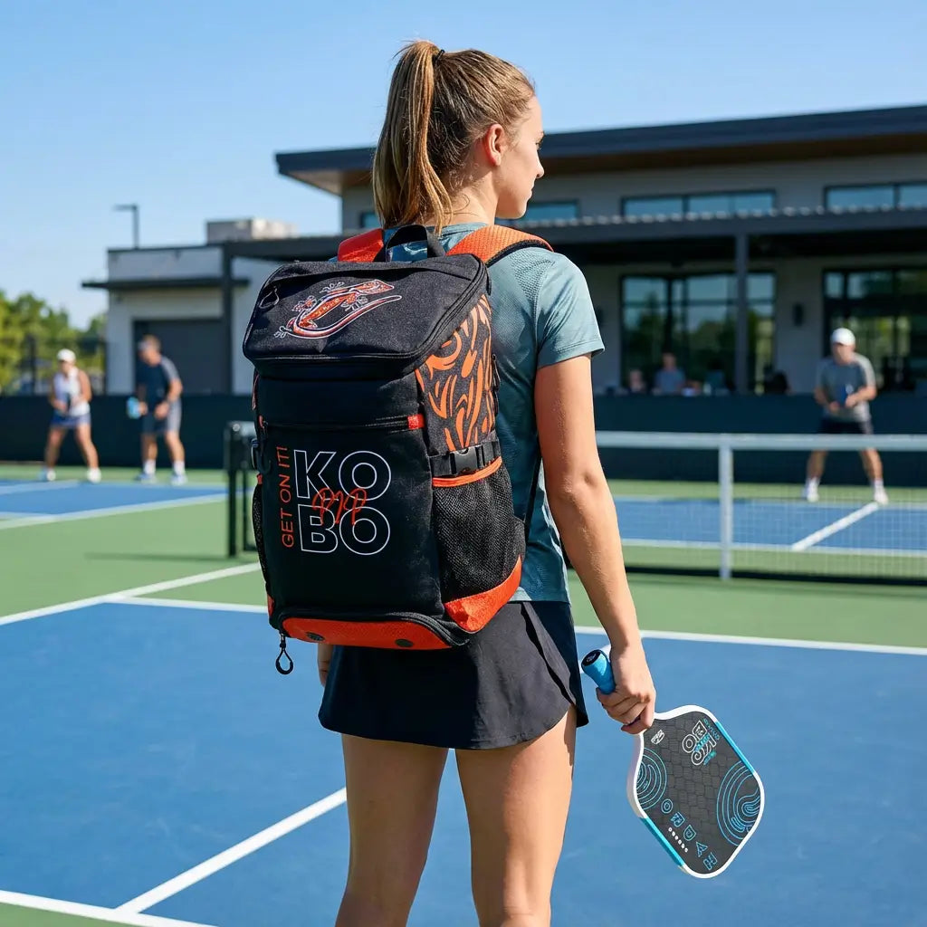 KOBO Gecko backpack orange and Hydro G4 paddle