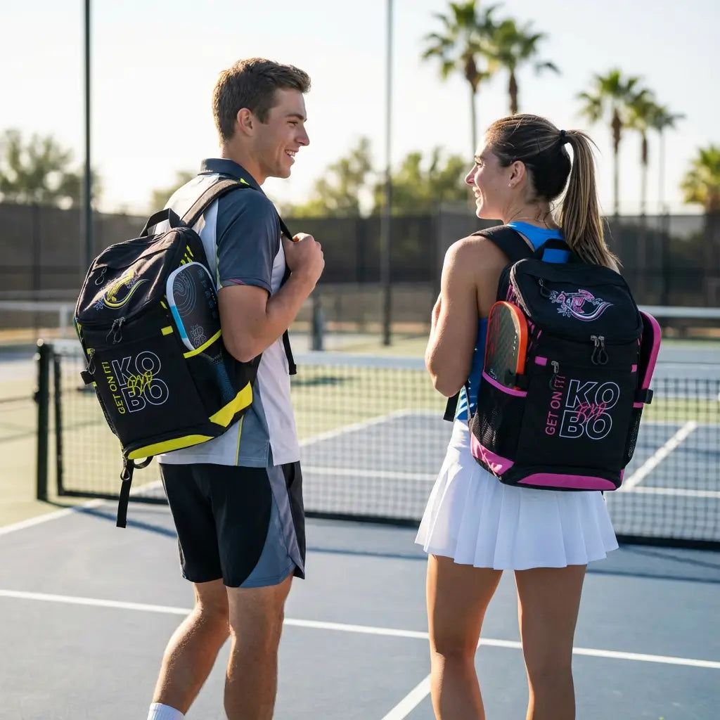 KOBO Gecko Backpack and paddles on the sides