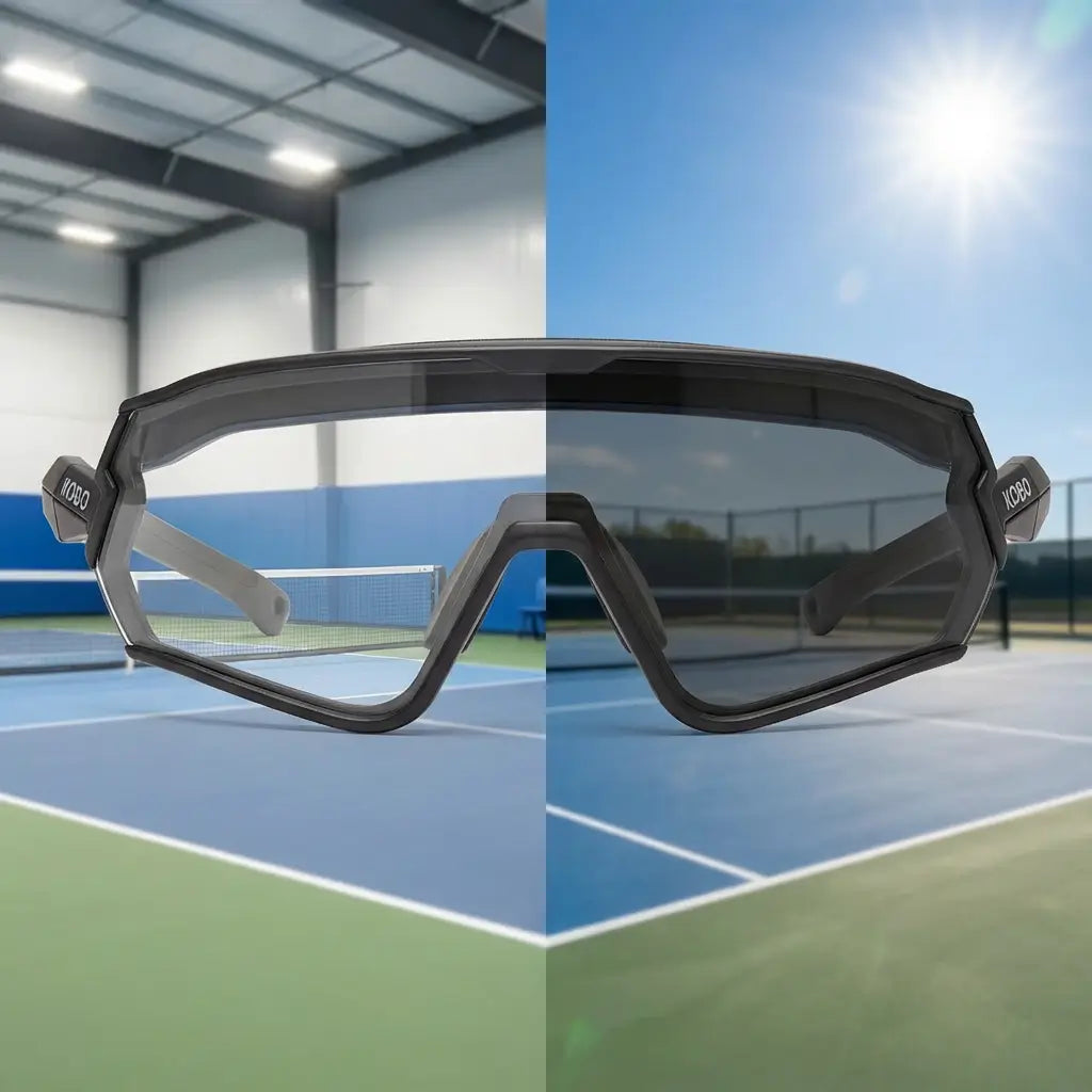 KOBO photochromic protective eyewear on the court