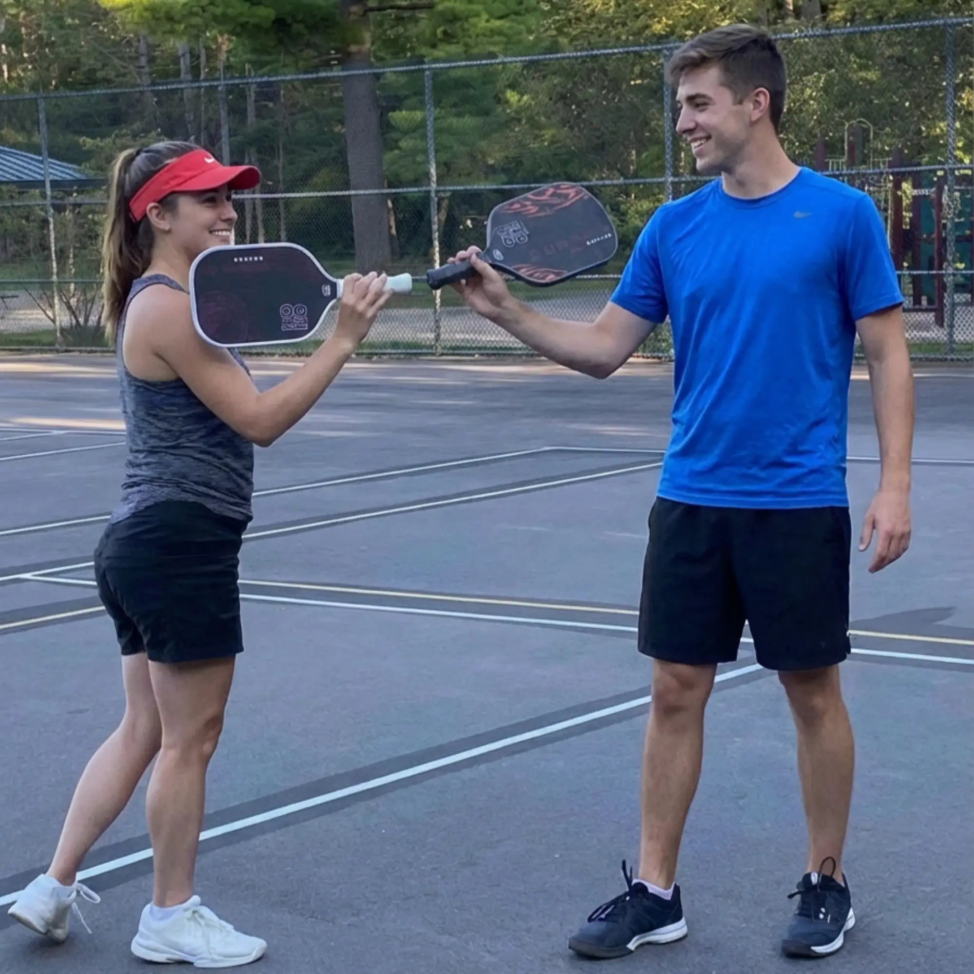 Vicky and Ross paddles tapping for KOBO
