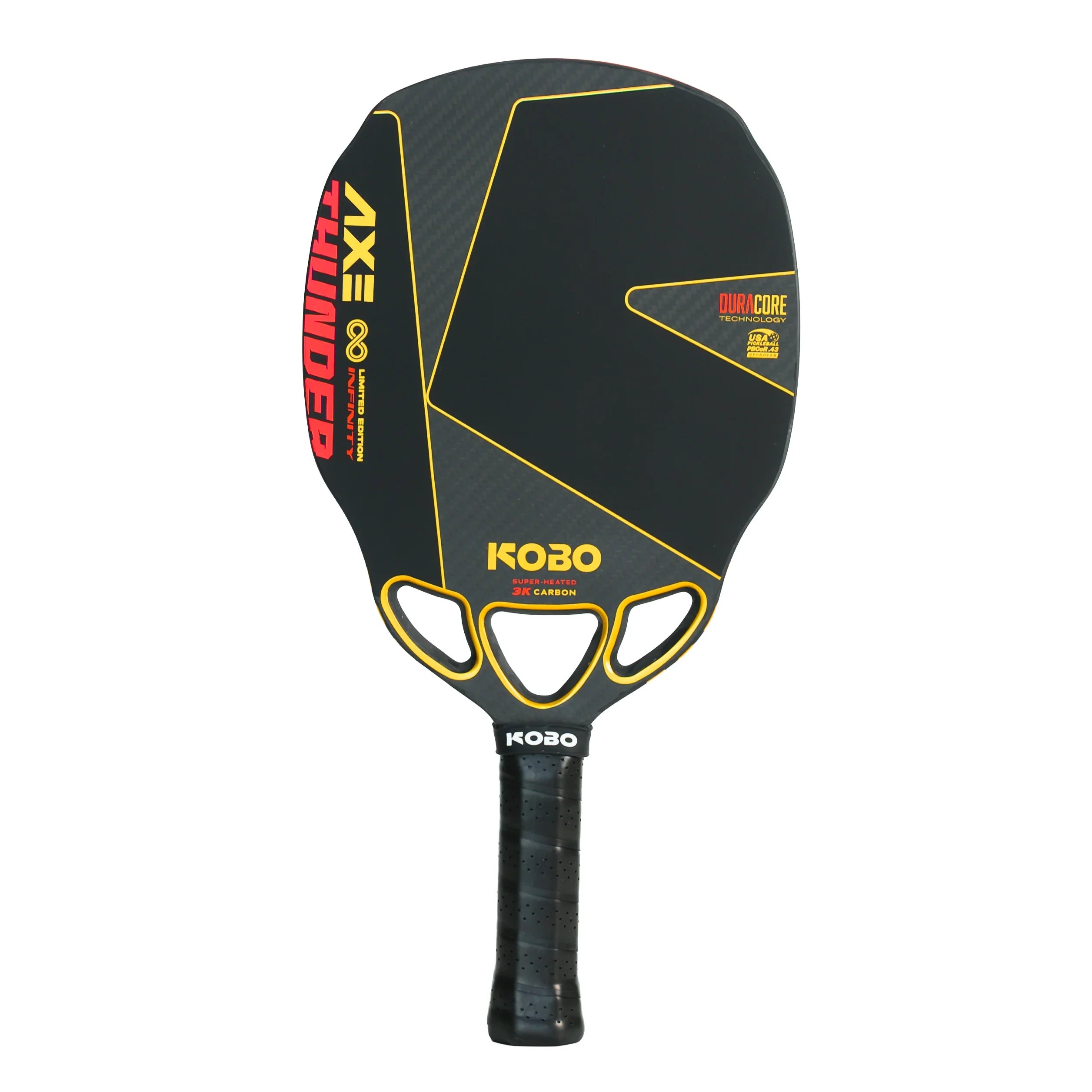 KOBO Thunder AXE Infinity Gold pickleball paddle